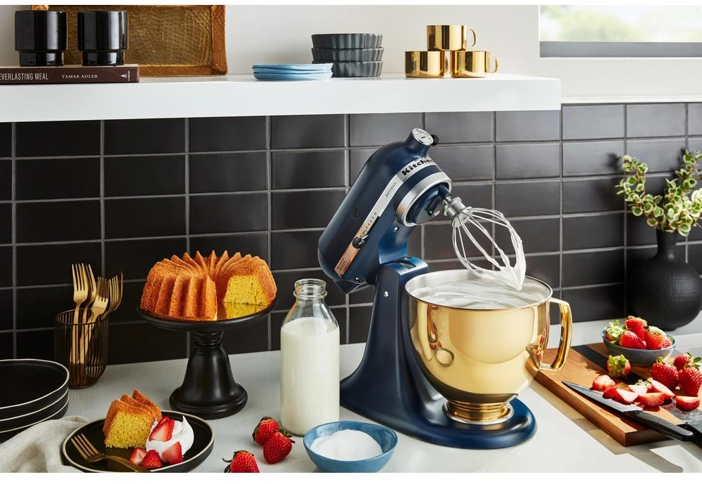 Virtuvinis kombainas Kitchenaid Artisan Elegance 5KSM175PSEIB  pastatomas plakiklis, 4,8 L, Ink Blue