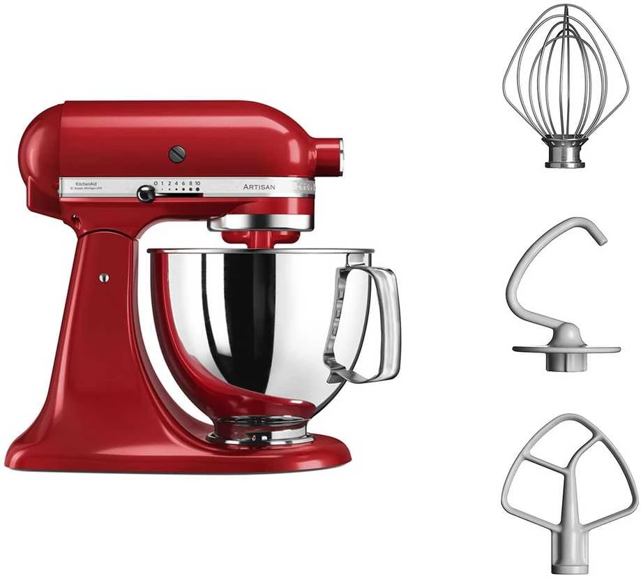 Virtuvinis kombainas KitchenAid Artisan 5ksm125 Stand mixer 300 W Raudona