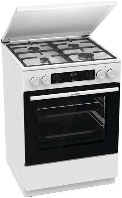 Dujinė viryklė su elektrine orkaite Gorenje GKS6C71WF (Pažeista pakuotė)