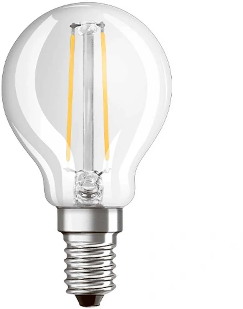 Visional G45 LED Filamentu Spuldze E14 4W 3000K 520lm Caurspīdīga Stikla 220–240V RA>80