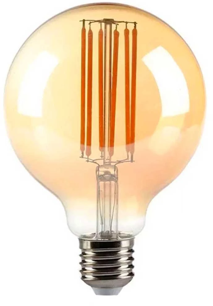 Visional G95 LED Filament Spuldze E27 10W 3000K 1200lm Skaidrs Stikls 220–240V RA>80