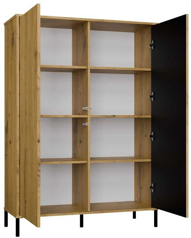 Top E Shop KAMARO 2DD plona/stora ąžuolo amatininkų vitrina