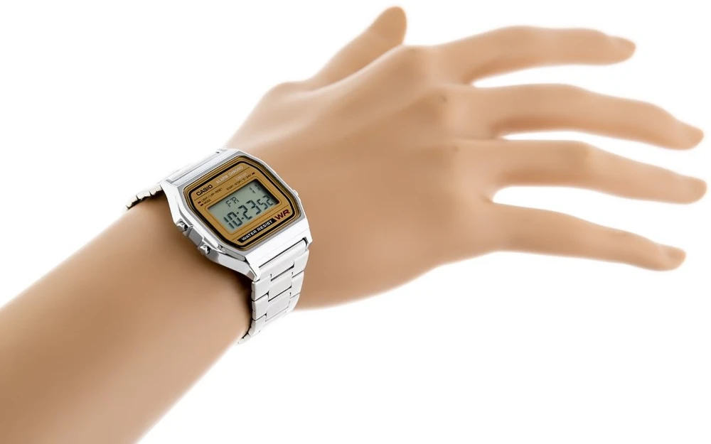 Vyriškas laikrodis CASIO A158WEA-9 (zd093b) - KLASYKA + BOX