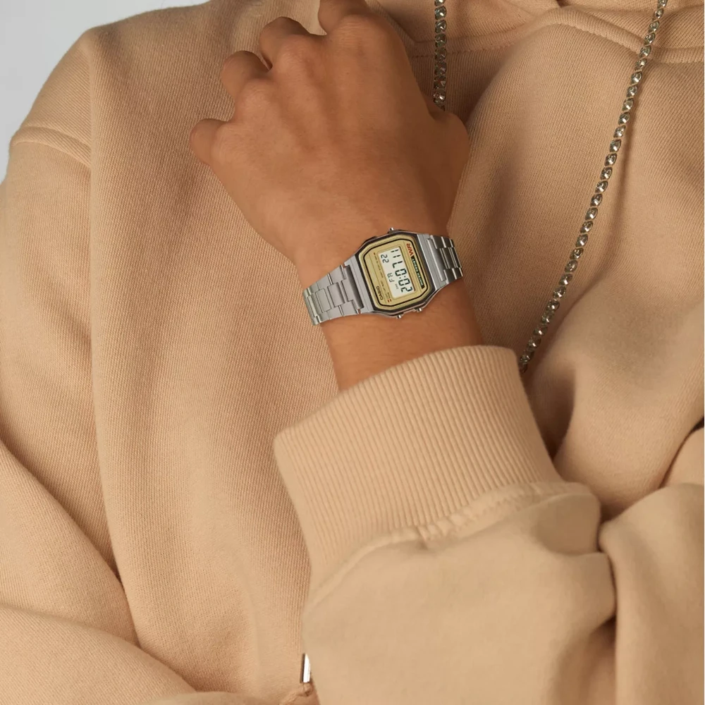 Vyriškas laikrodis CASIO A158WEA-9 (zd093b) - KLASYKA + BOX