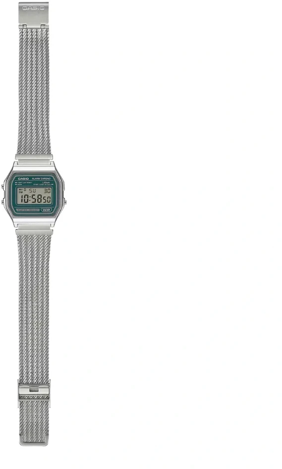 Vyriškas laikrodis CASIO A158WEM-3DF (zd093d) - KLASYKA + BOX