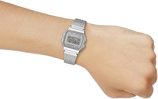 Vyriškas laikrodis CASIO A158WEM-7DF (zd093e) - KLASYKA + BOX