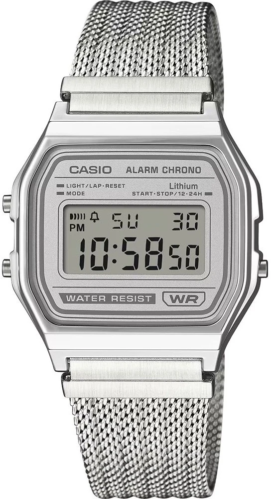Vyriškas laikrodis CASIO A158WEM-7DF (zd093e) - KLASYKA + BOX