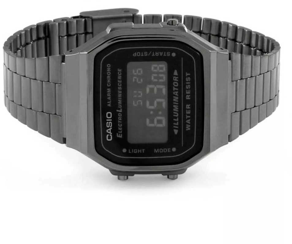 Vyriškas laikrodis CASIO A168WGG-1BDF (zd088d) - KLASYKA + BOX