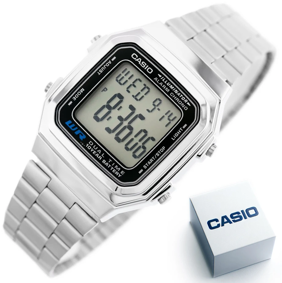 Laikrodis vyrams CASIO A178WA-1A (zd082a) - KLASYKA