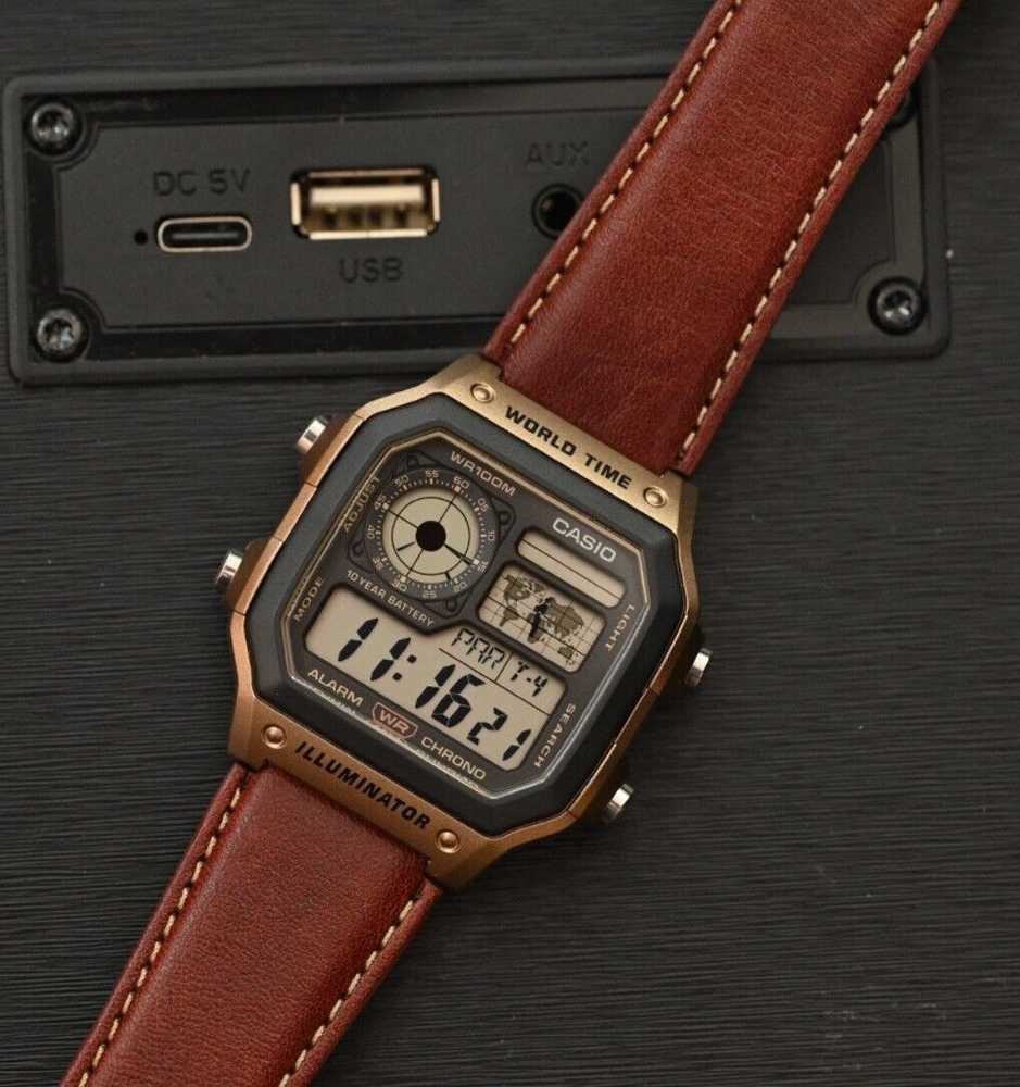 Vyriškas laikrodis CASIO AE-1200WHL-5A + BOX