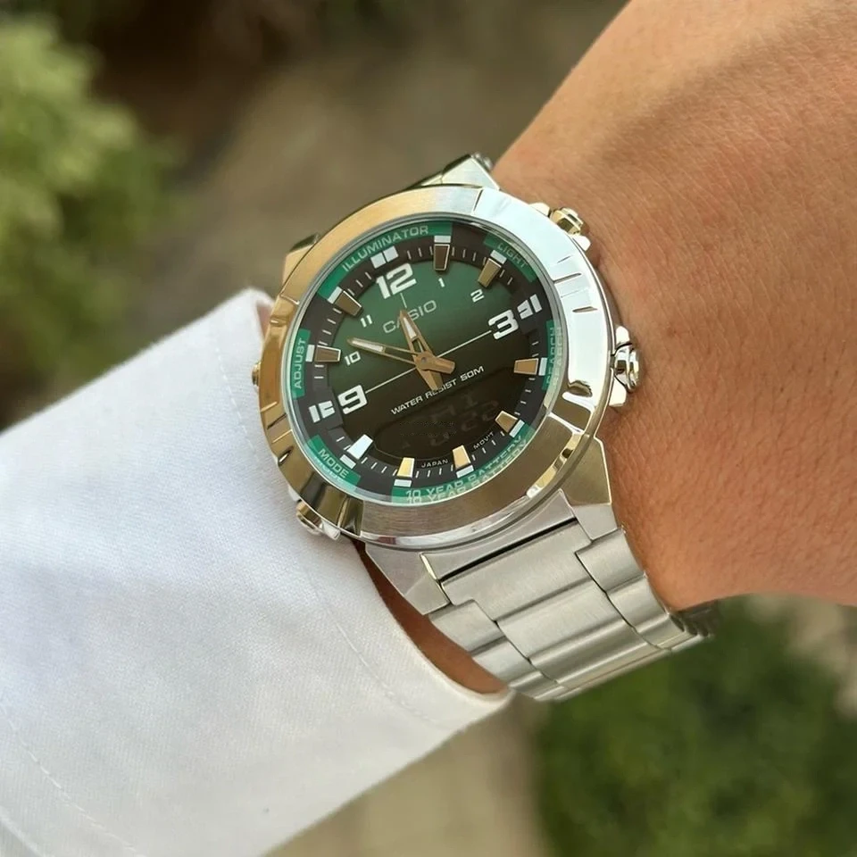 Vyriškas laikrodis CASIO AMW-870DA-3AV + BOX