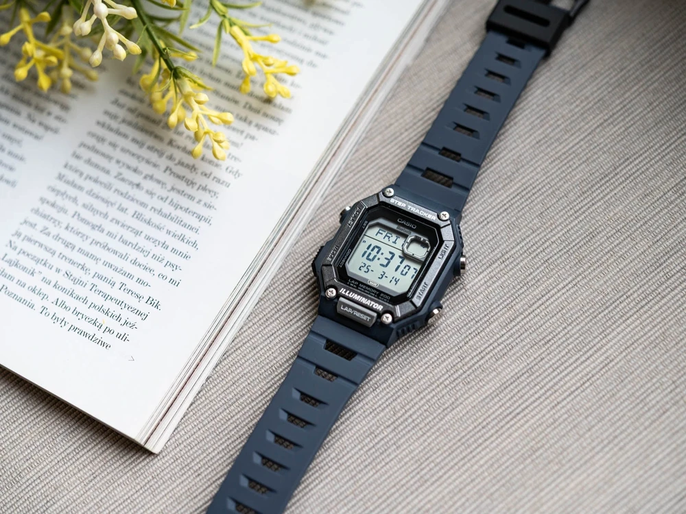 Vyriškas laikrodis CASIO Digital Moonphase WS-B1000-2AVDF + BOX
