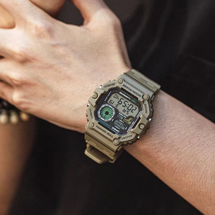 Vyriškas laikrodis CASIO Digital Moonphase WS-1700H-5AVDF