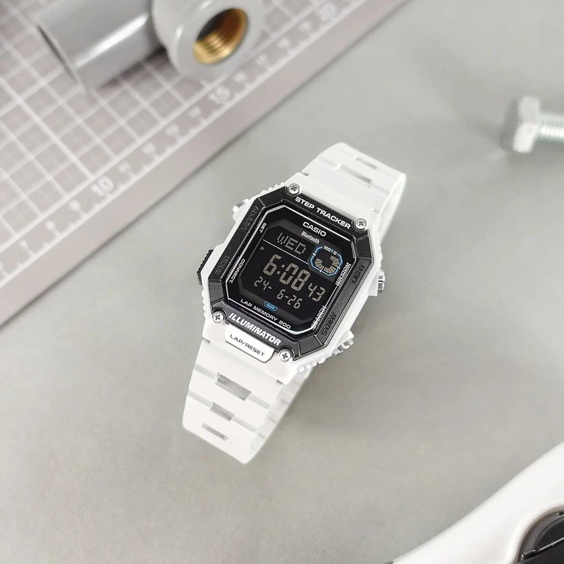 Vyriškas laikrodis CASIO Digital Moonphase WS-B1000-8BVDF + BOX