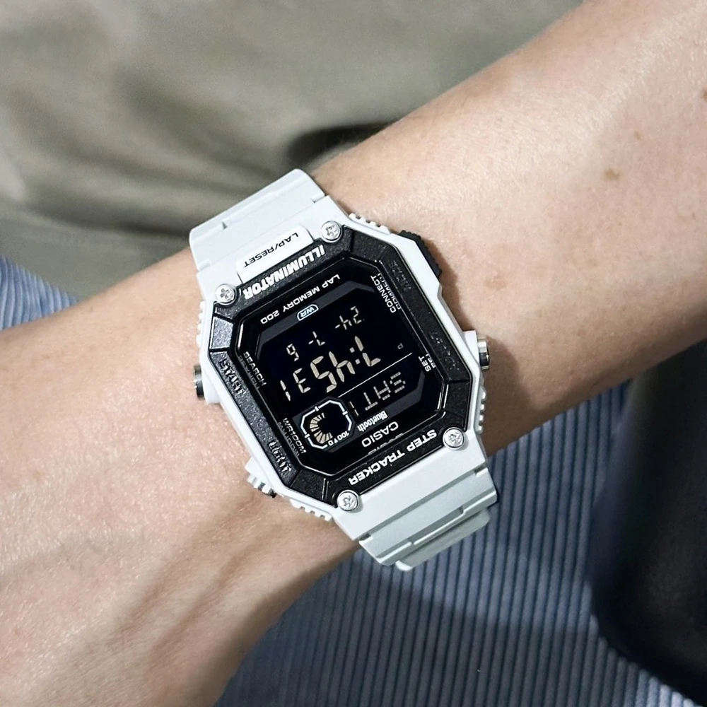 Vyriškas laikrodis CASIO Digital Moonphase WS-B1000-8BVDF + BOX