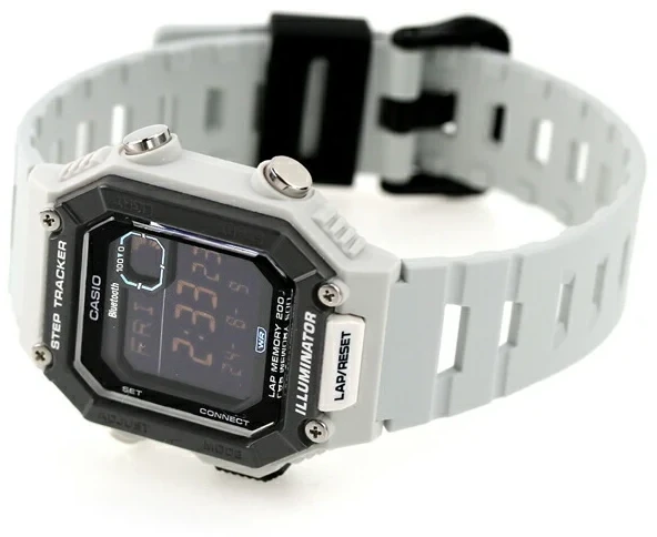 Vyriškas laikrodis CASIO Digital Moonphase WS-B1000-8BVDF + BOX