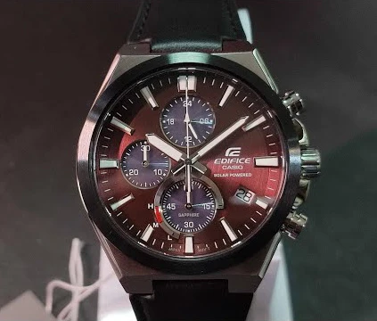 Laikrodis Casio „Edifice“ saulės energija varomas chronografas EFS-S630BL-5AVUEF