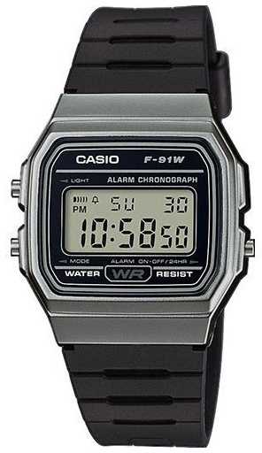 Laikrodis CASIO MEN'S WATCH F-91WM-1BDF (zd102d) + BOX