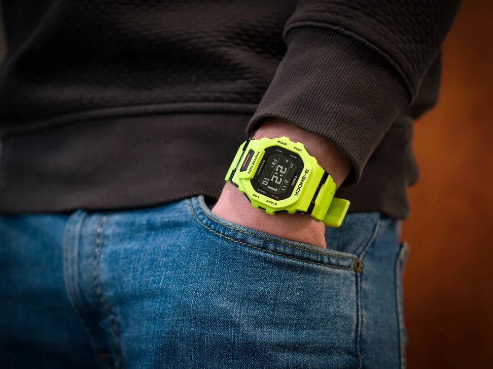 Išmanusis laikrodis Casio G-SQUAD, Salotinės spalvos su juodos spalvos detalėmis
