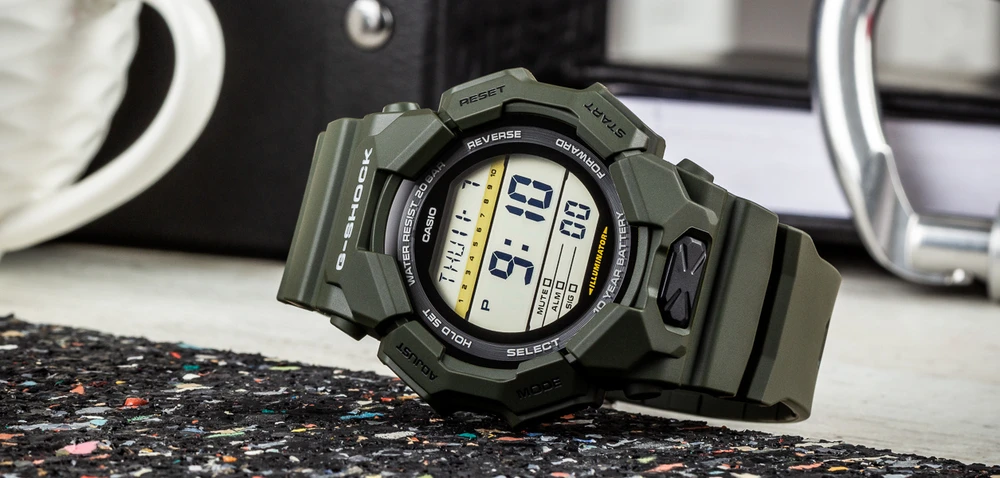 Laikrodis „Casio G-Shock Origin GD-010-3ER“ anglies pluošto šerdies apsauga