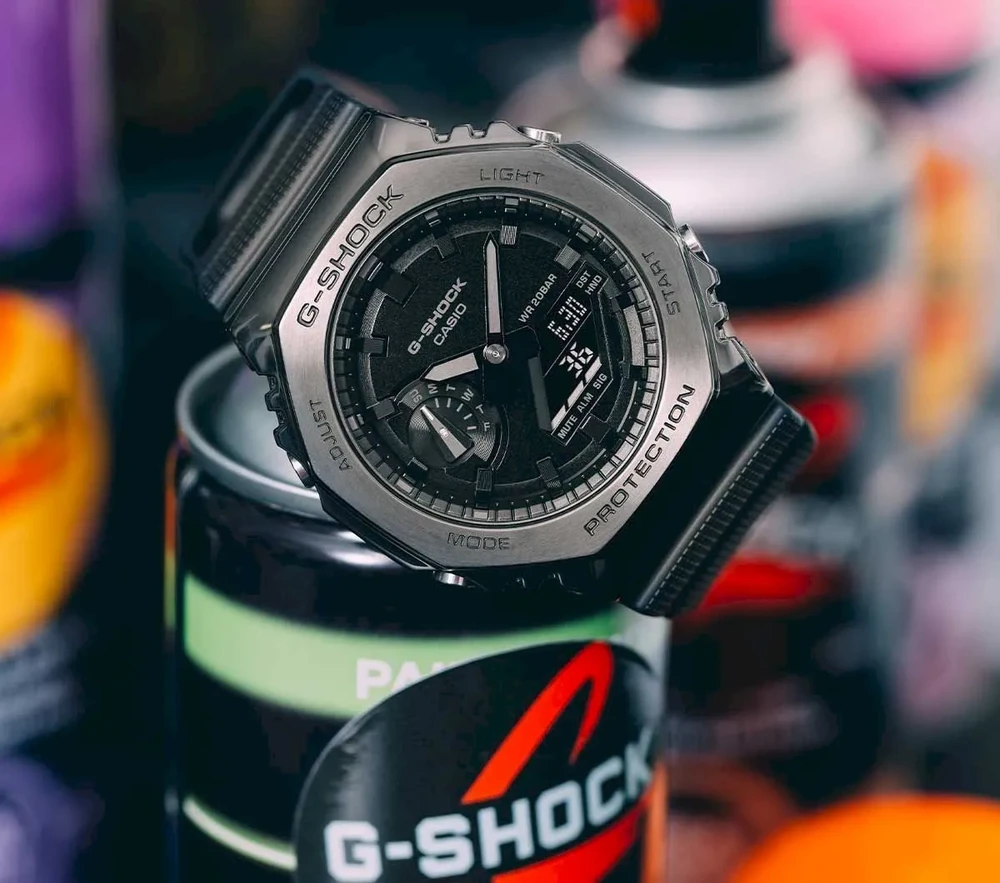 Laikrodis Casio G-SHOCK ORIGIN GM-2100BB-1AER METALINĖS DENGTOS
