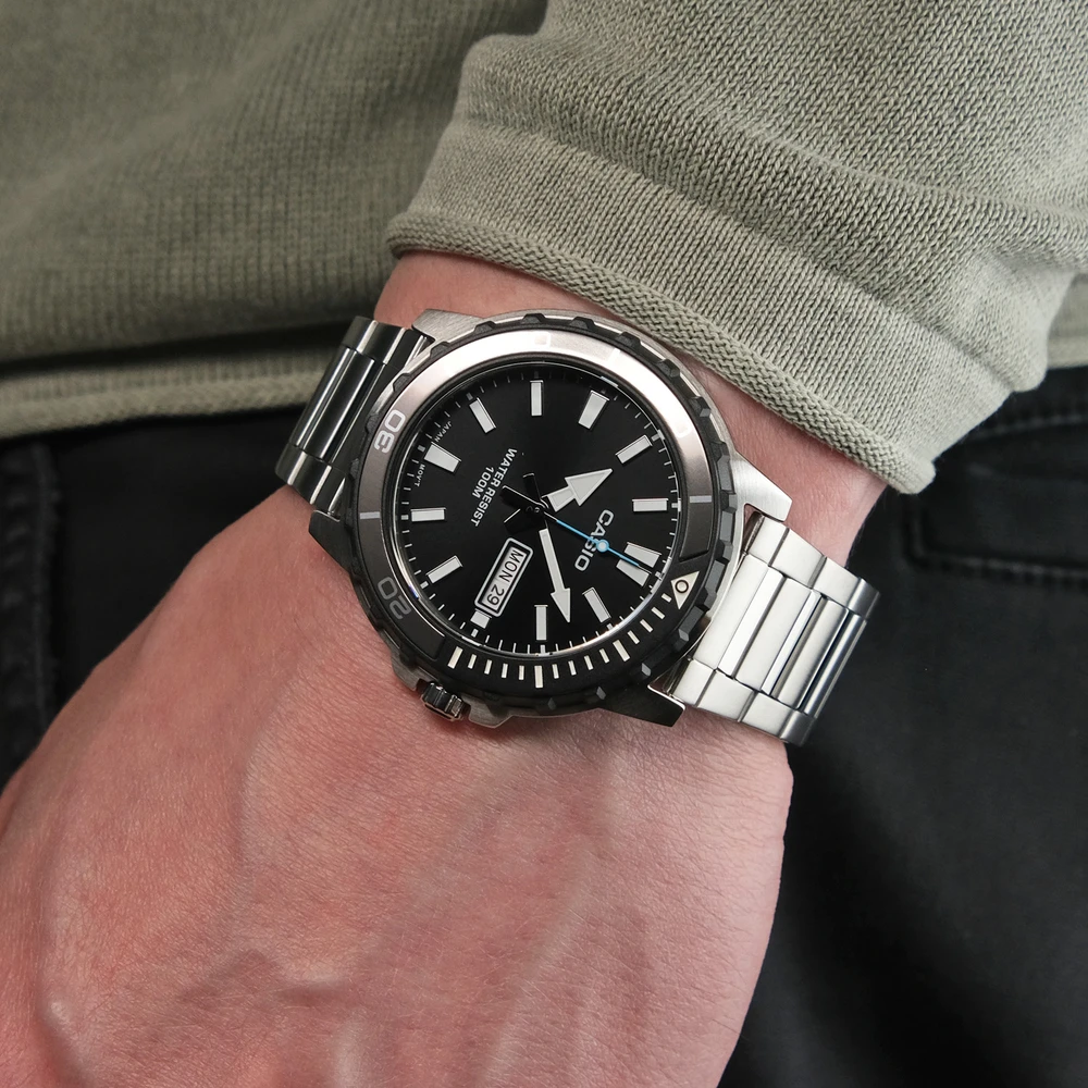Laikrodis Casio Collection Vintage CASIO SPORT DIVER 100M - Juodas MTD-125D-1A3VDF