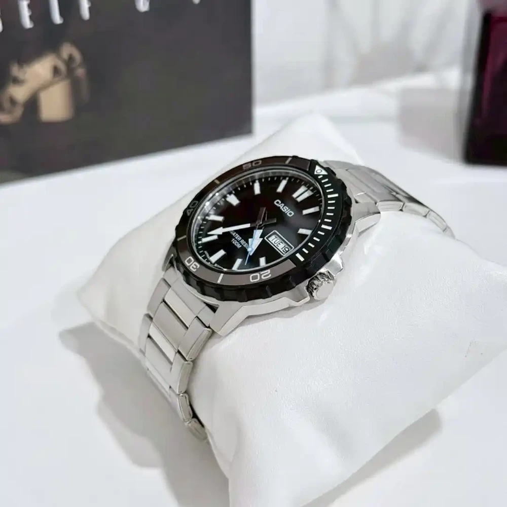 Laikrodis Casio Collection Vintage CASIO SPORT DIVER 100M - Juodas MTD-125D-1A3VDF