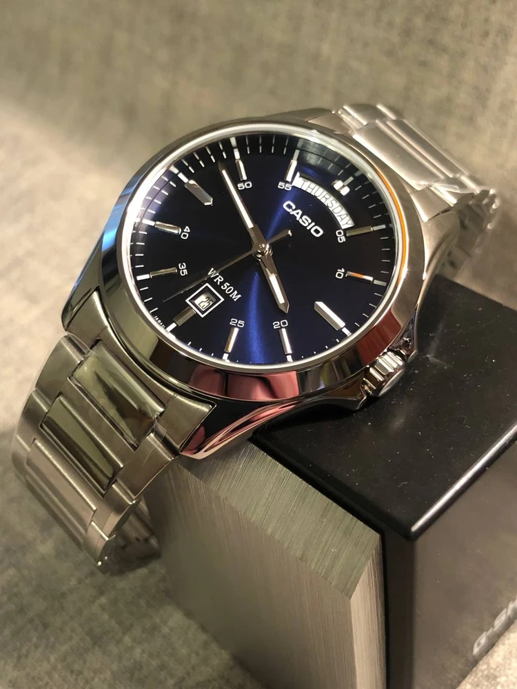 Vyriškas laikrodis CASIO MTP-1370D-2A2 (zd025f) + BOX