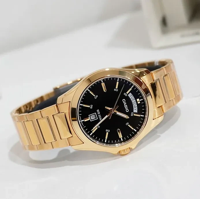 Vyriškas laikrodis CASIO MTP-1370G-1A (zd025h) + BOX