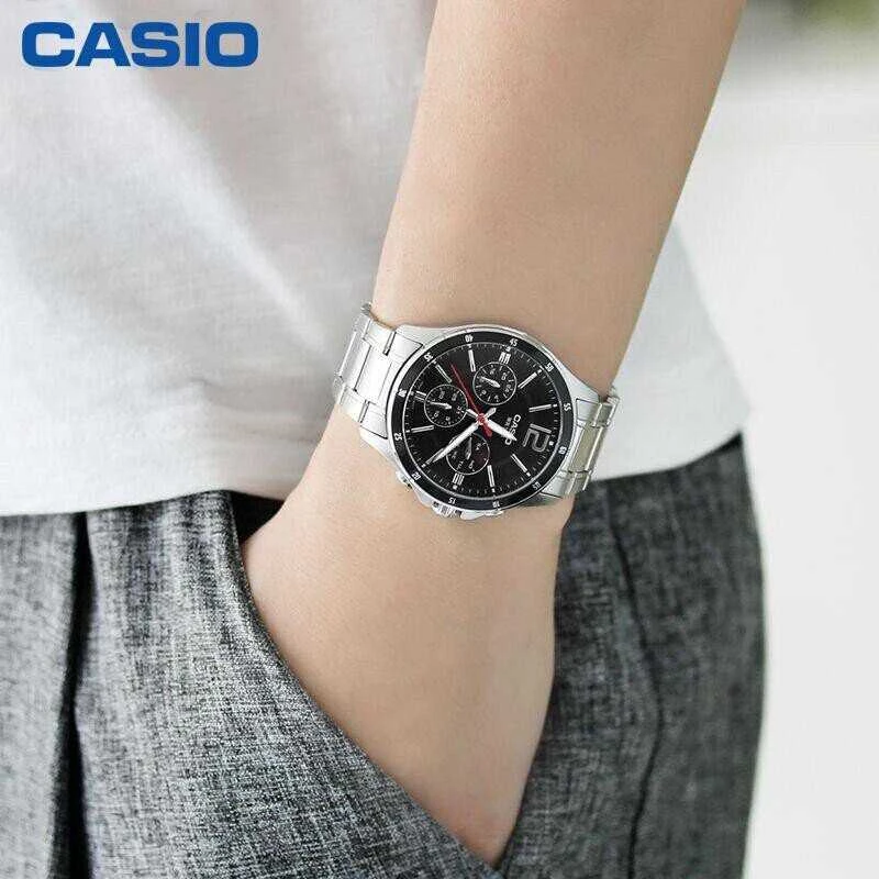 Laikrodis CASIO MEN'S WATCH MTP-1374D-1AV (zd063b) + BOX