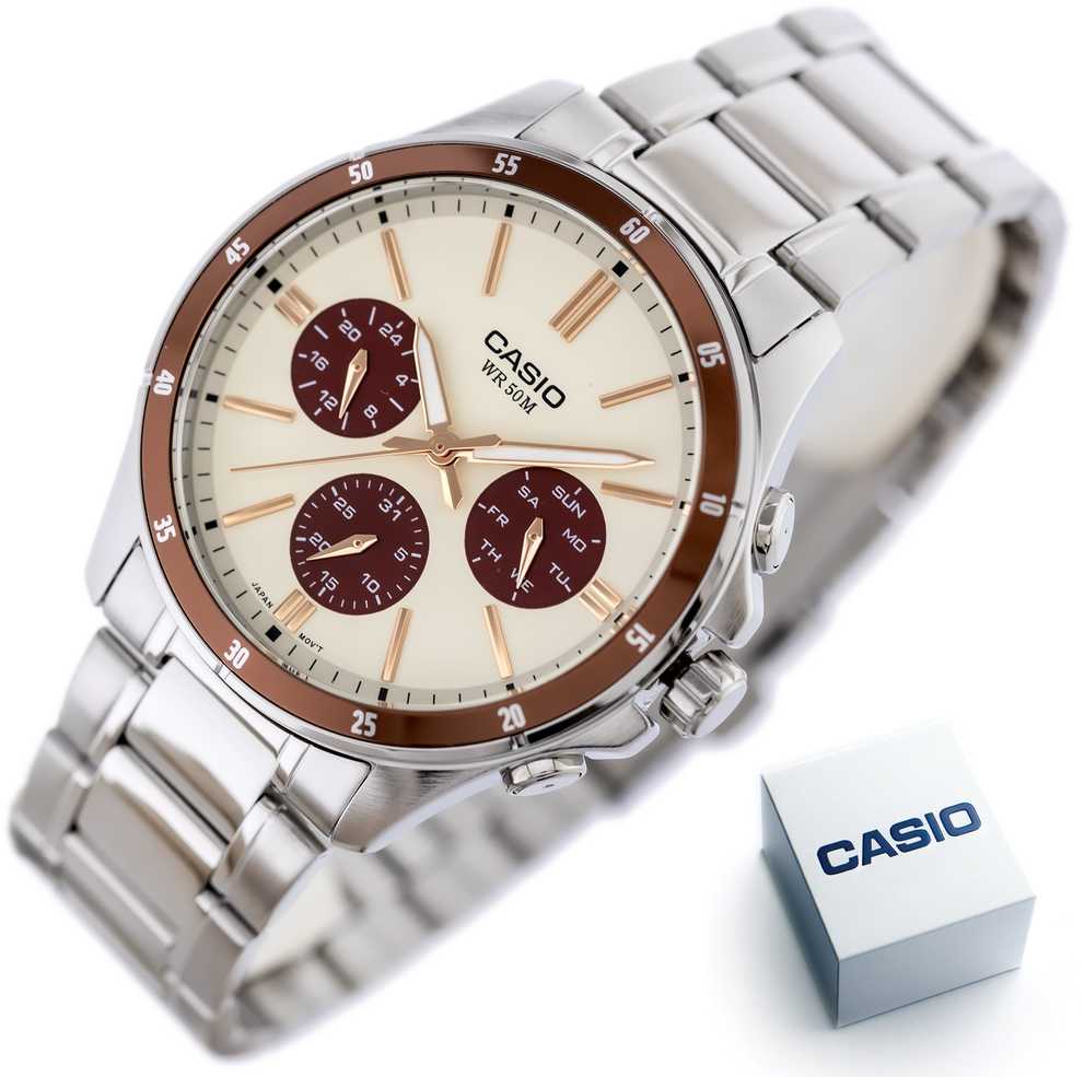 Laikrodis vyrams CASIO MTP-1374D-5A2 (zd063g) + BOX