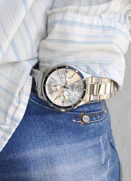 Casio MTP-1374D-7A vyriškas laikrodis (zd063e) + dėžutė