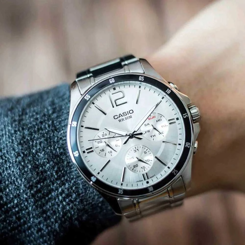 Casio MTP-1374D-7A vyriškas laikrodis (zd063e) + dėžutė