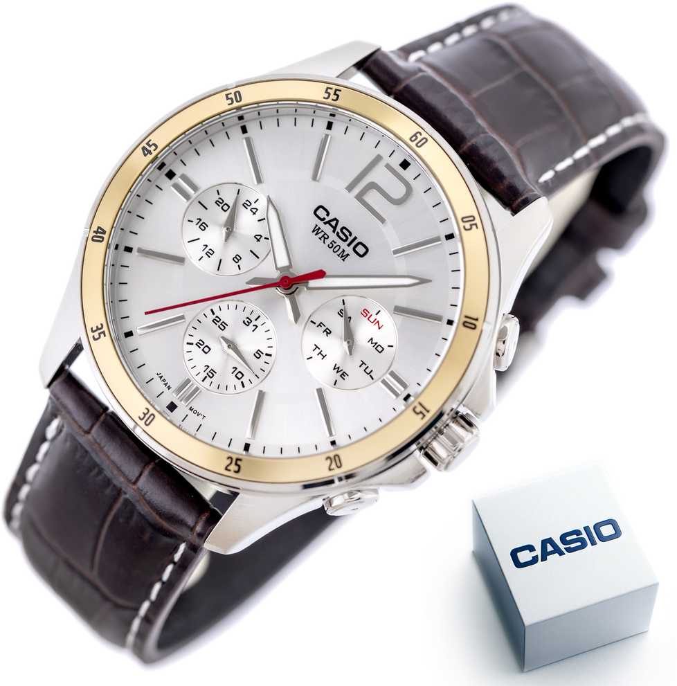 VYRIŠKAS LAIKRODIS CASIO MTP-1374L-7AVDF (zd064a) + DĖŽĖ