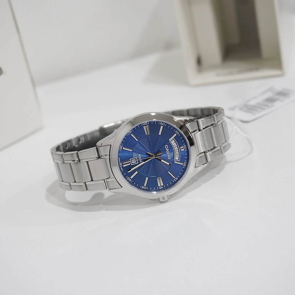 Vyriškas laikrodis CASIO MTP-1381D-2AV (zd076c) + BOX