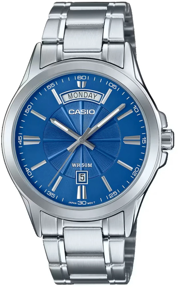 Vyriškas laikrodis CASIO MTP-1381D-2AV (zd076c) + BOX