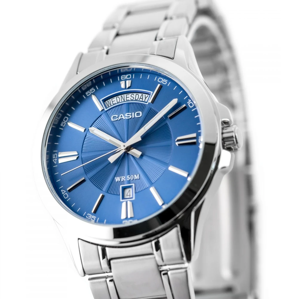 Vyriškas laikrodis CASIO MTP-1381D-2AV (zd076c) + BOX