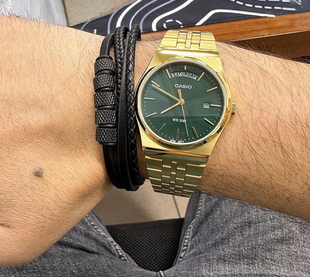 Vyriškas laikrodis Casio MTP-B146G-3A + BOX (zd270d)