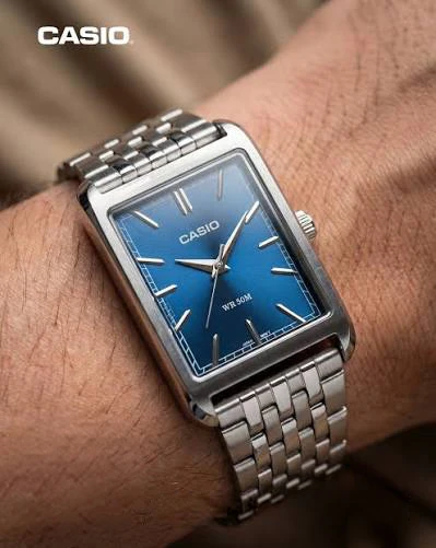 Laikrodis Casio Collection Vintage CASIO COLLECTION TANK - Mėlynas MTP-B215D-2AVER