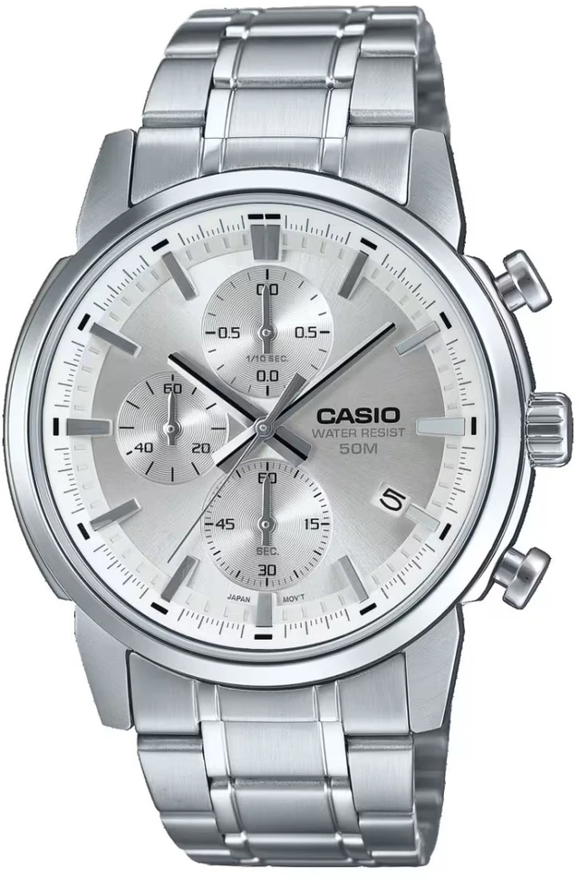 Laikrodis CASIO MTPE510D7AVDF. Kwarcowy, Kolor pilka. Mężczyzna.