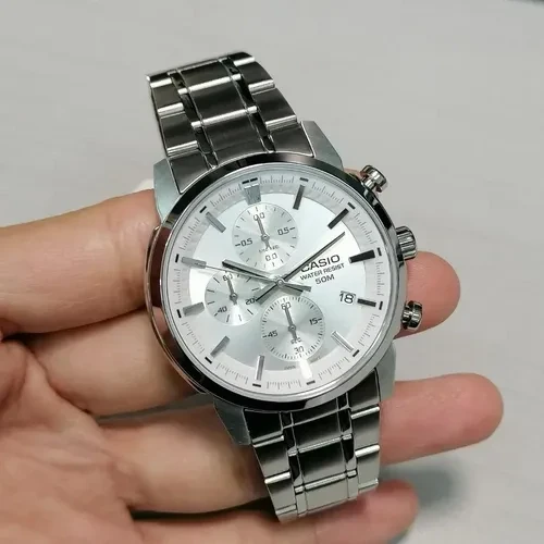 Laikrodis CASIO MTPE510D7AVDF. Kwarcowy, Kolor pilka. Mężczyzna.
