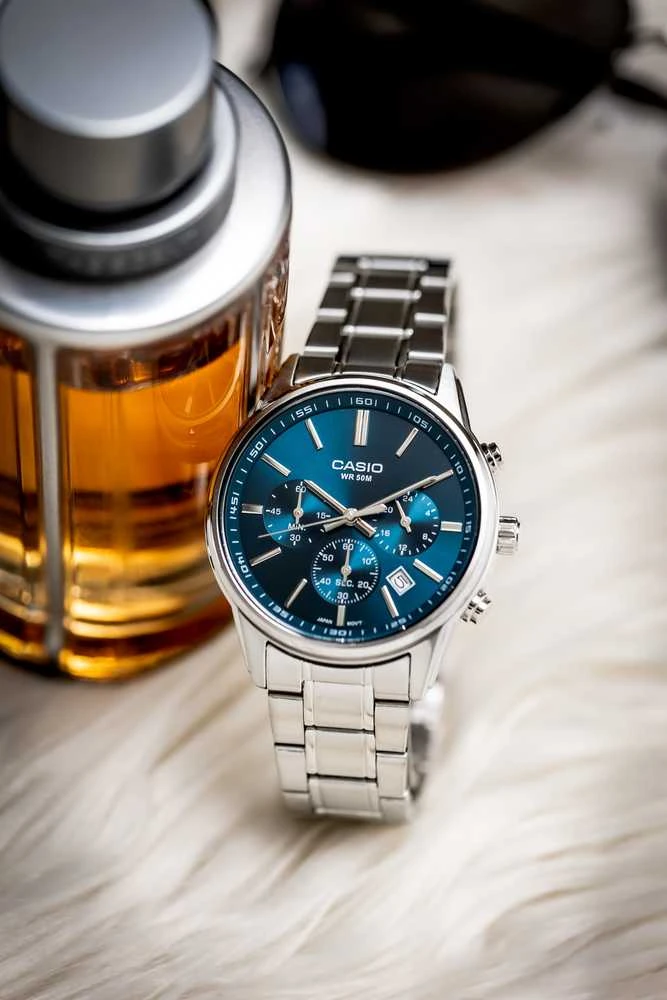 Vyriškas laikrodis CASIO MTP-E515D-2A1 (zd265b) + BOX