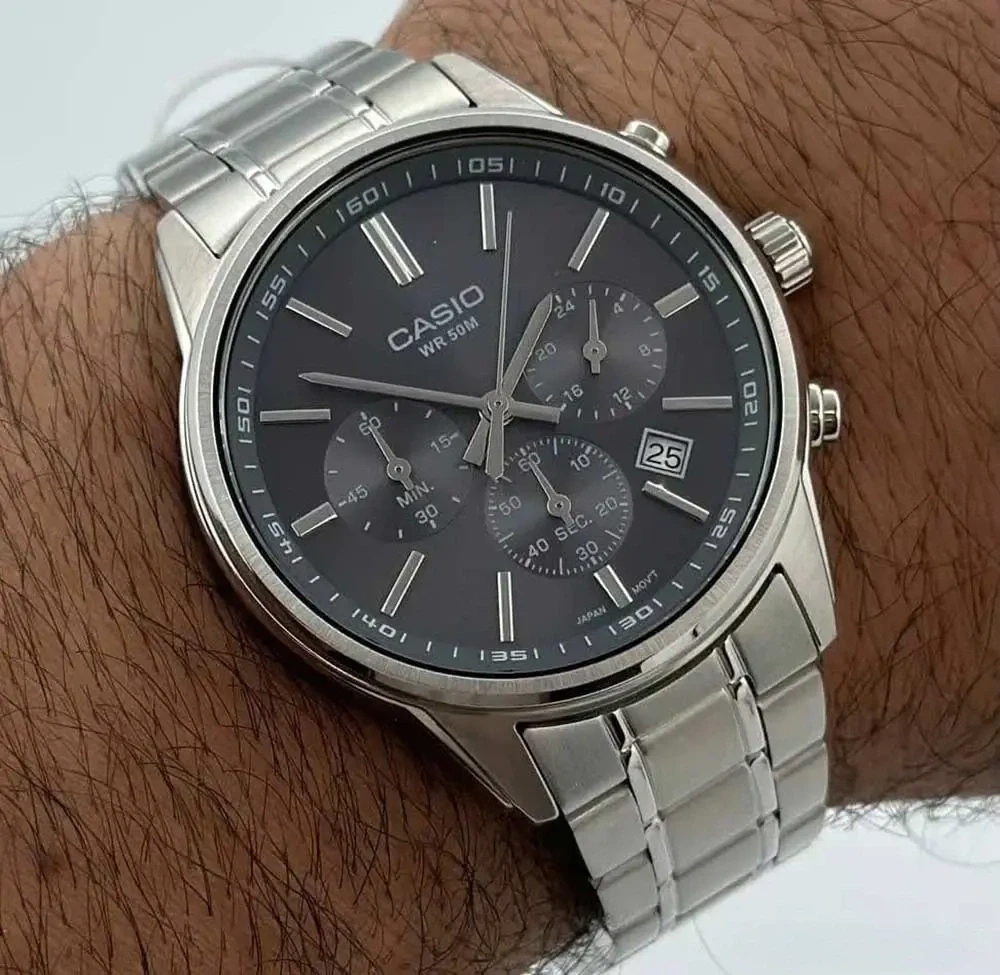 Vyriškas laikrodis CASIO MTP-E515D-8AV (zd265c) + BOX