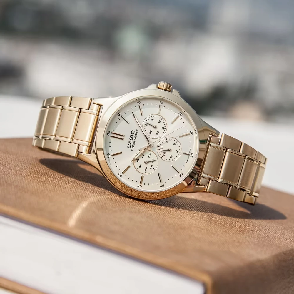 Vyriškas laikrodis CASIO MTP-V300G-9AUDF (zd091c) + BOX