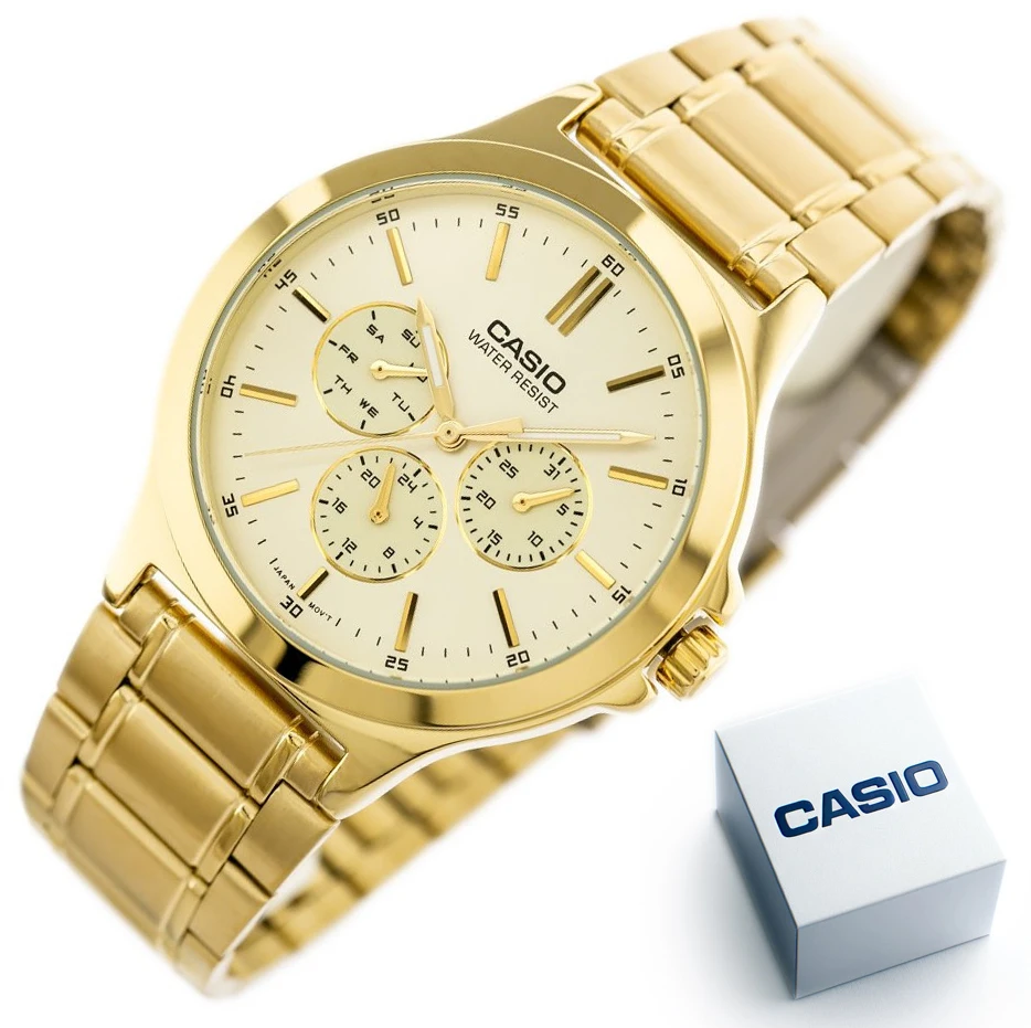 Vyriškas laikrodis CASIO MTP-V300G-9AUDF (zd091c) + BOX