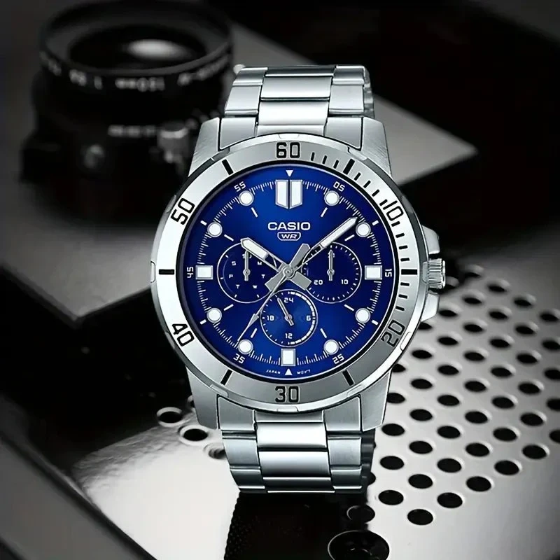 Vyriškas laikrodis CASIO MTP-VD300D-2E (zd268b) + BOX