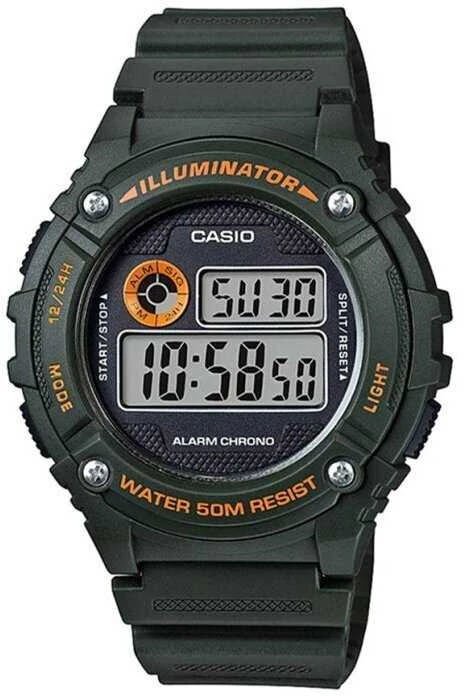 Casio vyriškas laikrodis W-216H-3B + dėžutė