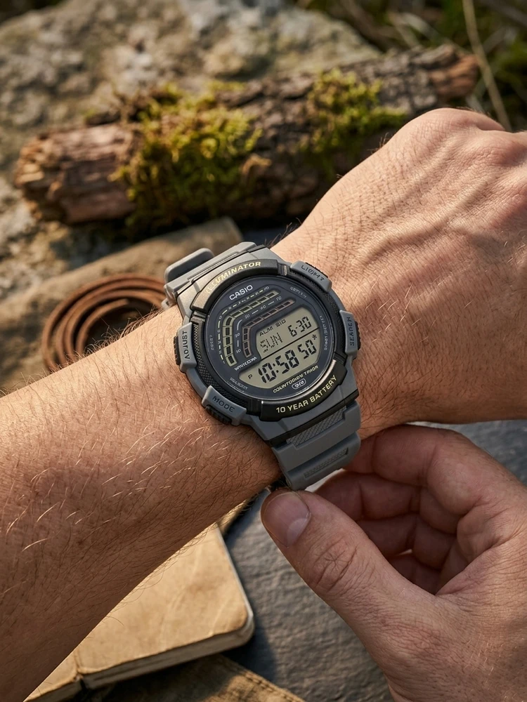Vyriškas laikrodis CASIO WS-1800-2AVDF + BOX