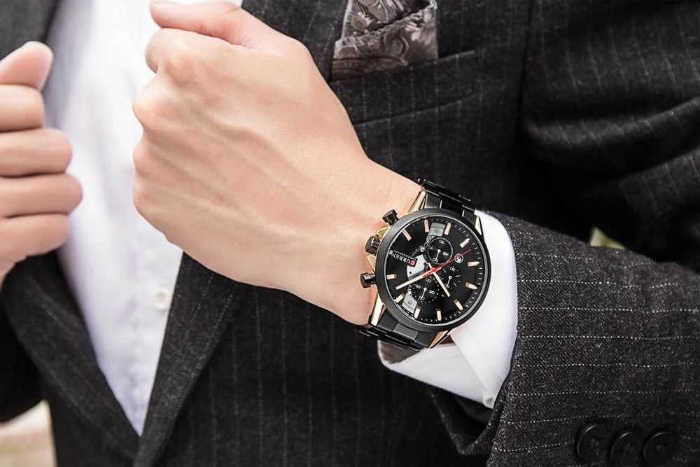 Laikrodis vyrams CURREN 8325 (zc021b) - Chronografas