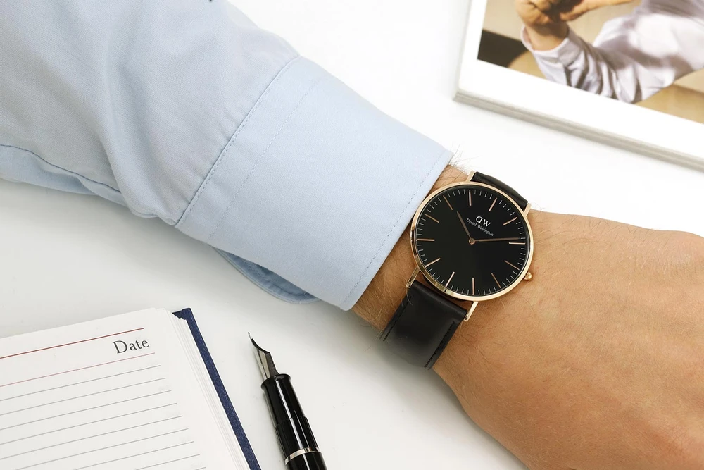 Vyriškas laikrodis DANIEL WELLINGTON Classic Juodas Sheffield DW00100127 (zw002a)